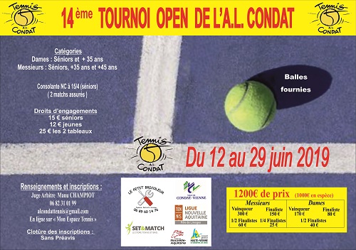 14ème TOURNOI OPEN DE JUIN 14ème TOURNOI OPEN DE JUIN