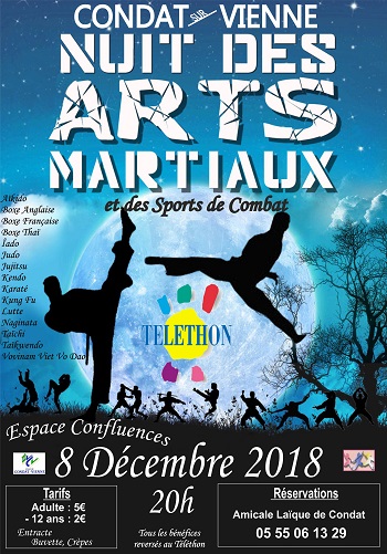 TELETHON 2018 : Nuit des Arts Martiaux TELETHON 2018 : Nuit des Arts Martiaux