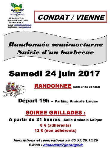 RANDO SEMI-NOCTURNE ET GRILLADES ! RANDO SEMI-NOCTURNE ET GRILLADES !