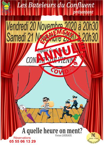 Nouvelle pièce de la Troupe Condatoise Les Bateleurs du Confluent : A Quelle Heure On Ment ? Nouvelle pièce de la Troupe Condatoise Les Bateleurs du Confluent : A Quelle Heure On Ment ?
