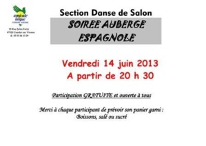 SOIREE AUBERGE ESPAGNOLE SOIREE AUBERGE ESPAGNOLE