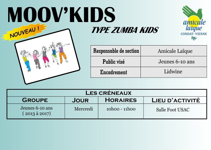 MOOV'KIDS (type zumba kids)