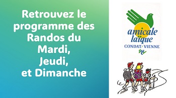 - DERNIERS PROGRAMMES DES SORTIES RANDOS -
