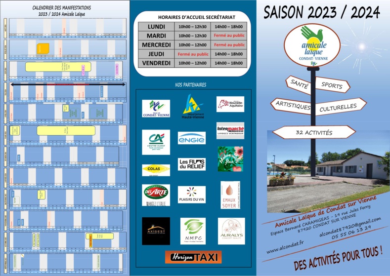 Plaquette de présentation de l'Amicale - Saison 2022/2023