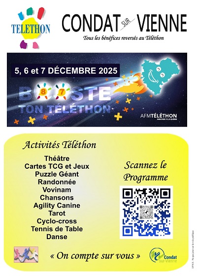 TELETHON 2025 : Le programme ! TELETHON 2025 : Le programme !