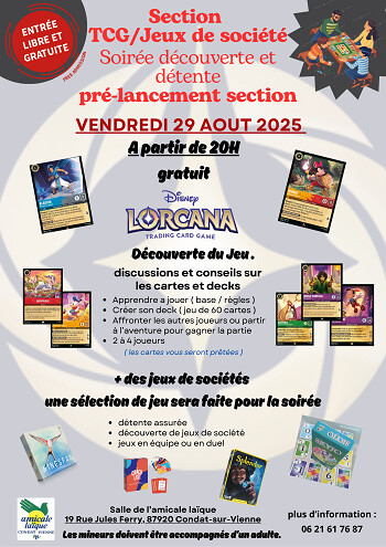 ANIMATION CARTES ET JEUX DE SOCIETE