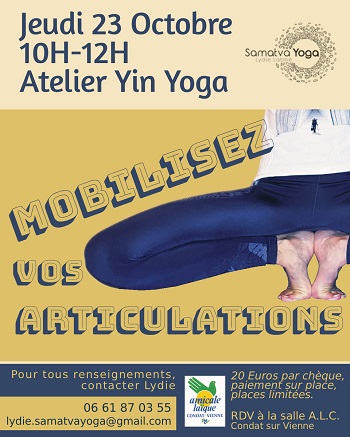 Atelier HATHA YOGA avec Lydie Atelier HATHA YOGA avec Lydie
