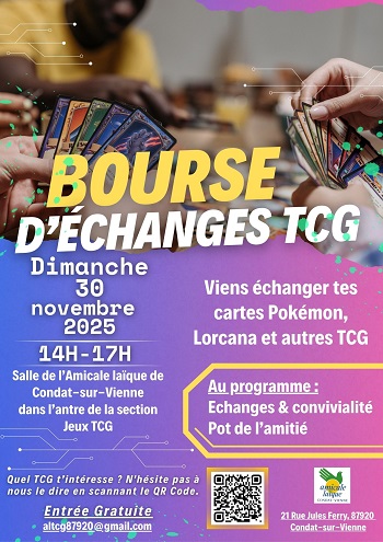 NOUVEAU : BOURSE AUX ECHANGES - CARTE TCG