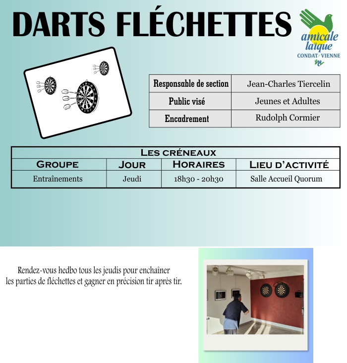 DARTS FLÉCHETTES DARTS FLÉCHETTES
