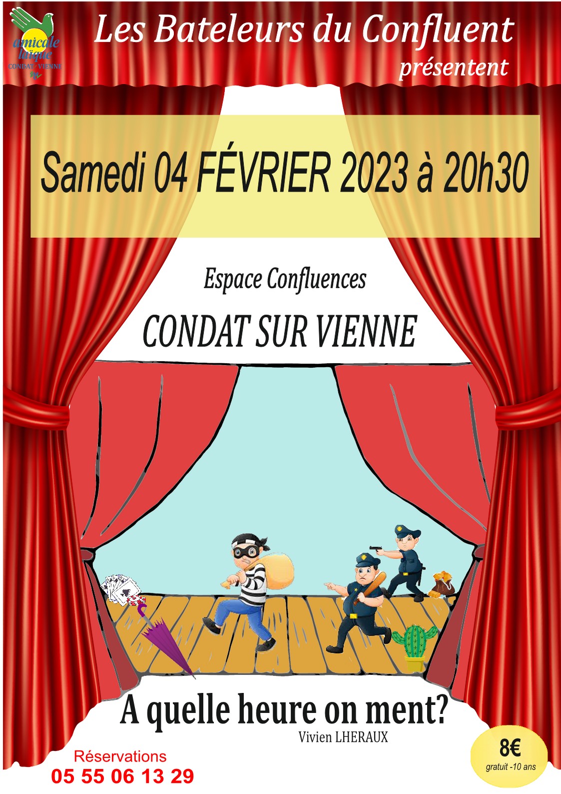 Nouvelle représentation de la dernière des Bateleurs du Confluent : A Quelle Heure On Ment ?