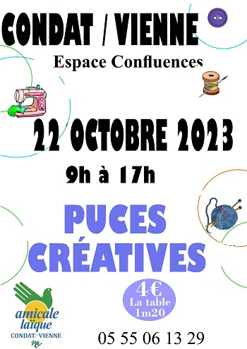 PUCES CREATIVES 2023 de l'AL Condat