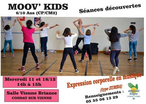 DECOUVREZ la Moov'kid (type zumba pour les enfants !)