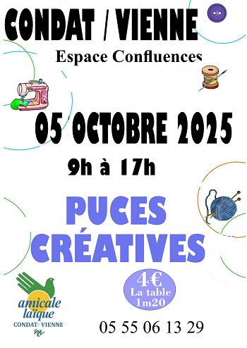 PUCES CREATIVES 2025 de l'AL Condat