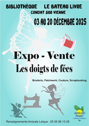 EXPO-VENTE des sections "De Fils en Aiguilles, Patch&Cie, Scrapbooking" de l'AL Condat