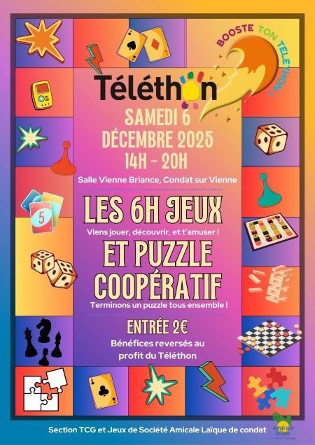 TELETHON 2025 - Section AL Condat Cartes TCG & Jeux de Société