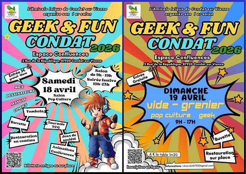 1er salon GEEK & FUN CONDAT 2026