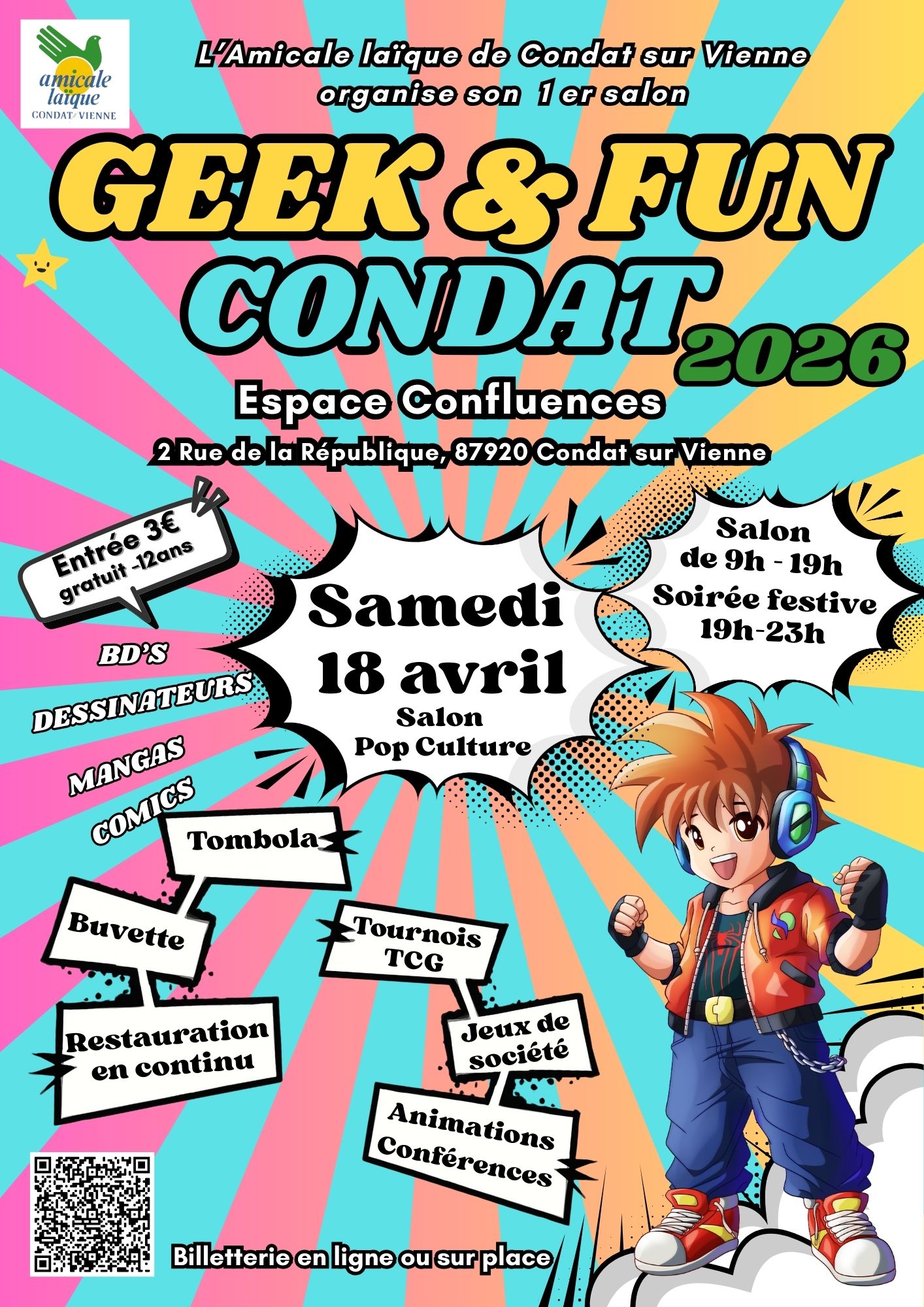 Salon Pop Culture Geek & Fun Condat 2026 - Samedi 18 avril 2026