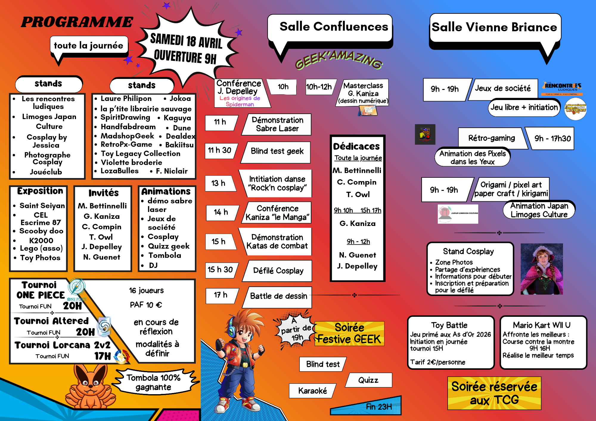 Au programme du 1er salon GEEK & FUN CONDAT 2026