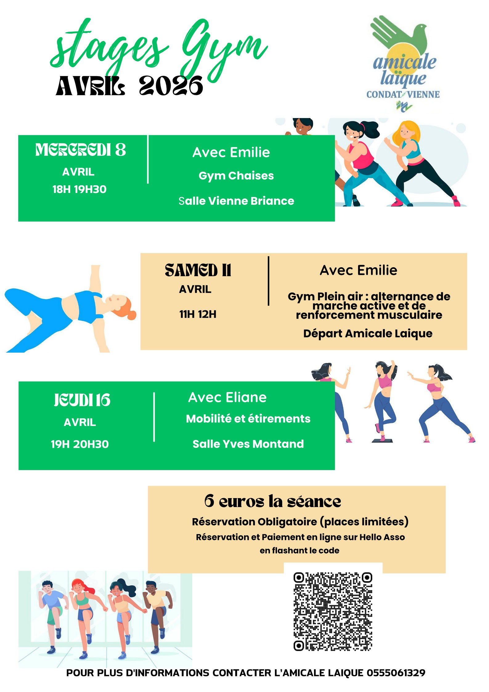 STAGES DE GYM FORM - VACANCES SCOLAIRES PRINTEMPS 2026
