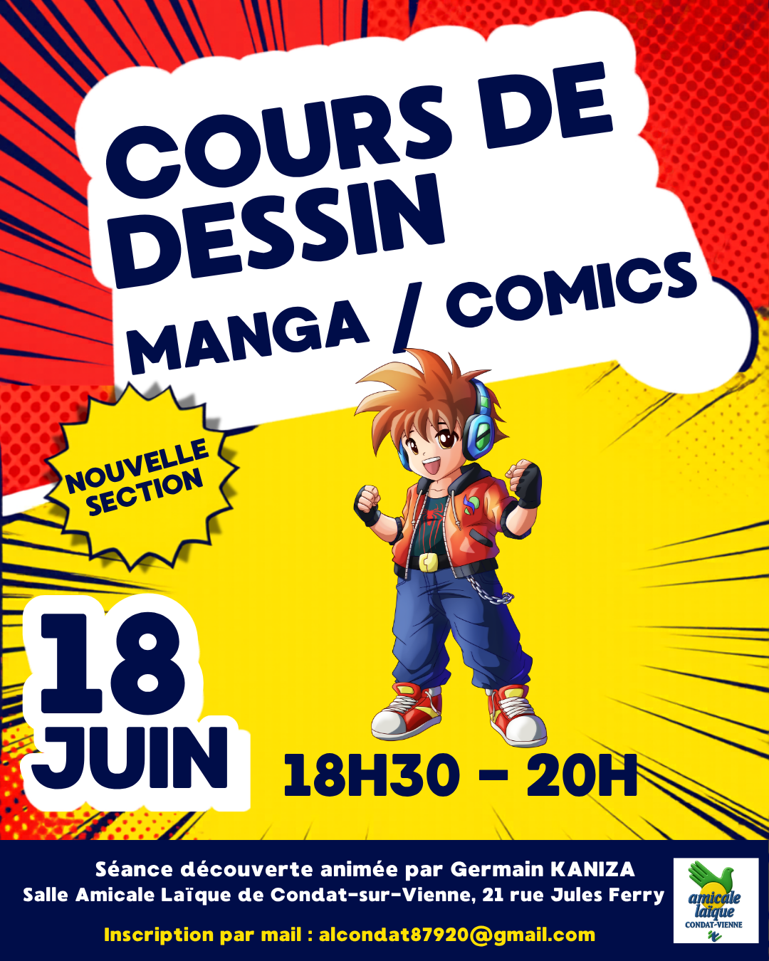 NEW : ATELIER DECOUVERTE DESSIN MANGA